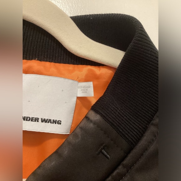 Super Stylish T by Alexander Wang cropped bomber jacket. Size M - Picture 3 of 10